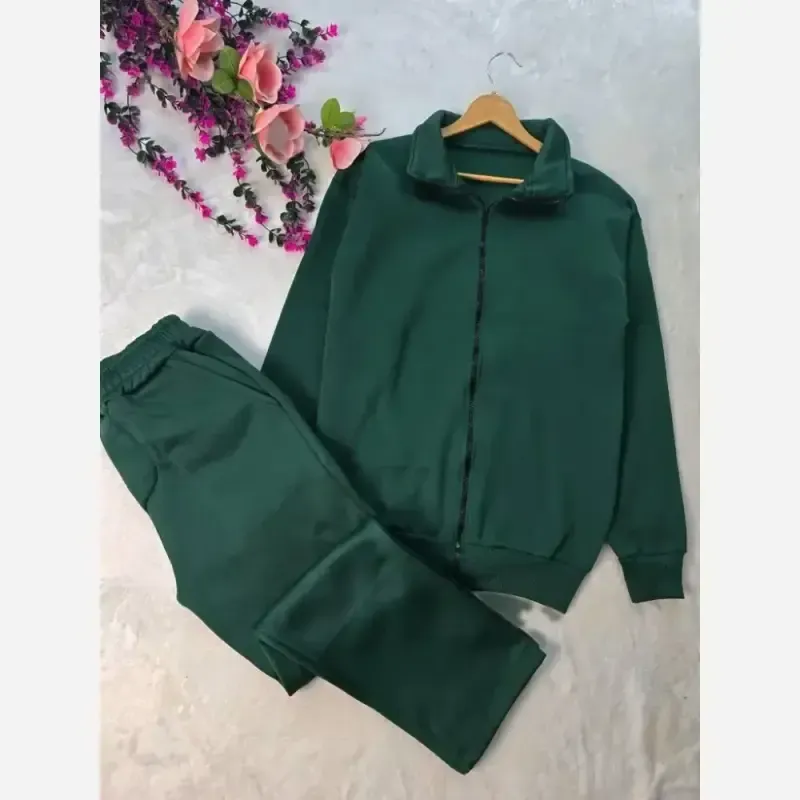 ست سویشرت شلوار اسپرت زنانه مردانه گلکسی اسپان داخل کرکی مدل آراد