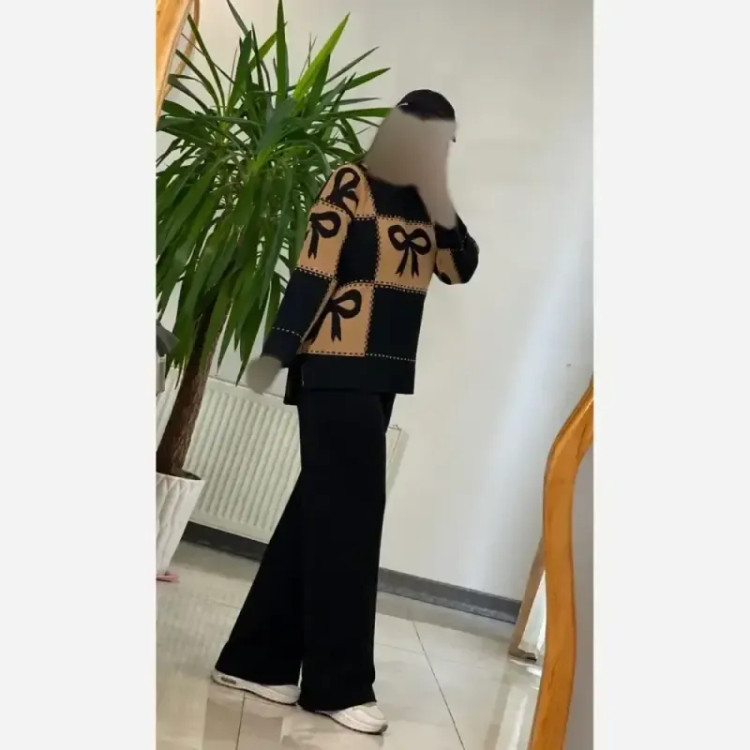ست بافت زنانه ادرینا بافت گرم بالا سایز 38 تا 48
