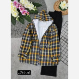 مدل گلاویژ کاپشن چهارخونه پشمی داخل ببعی فری سایز