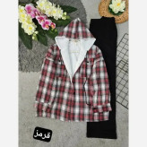 مدل گلاویژ کاپشن چهارخونه پشمی داخل ببعی فری سایز