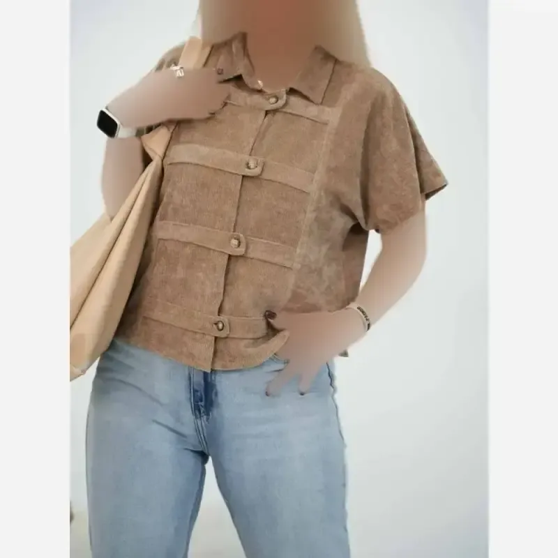 وست مخمل کبریتی پاییزه فری سایز زنانه