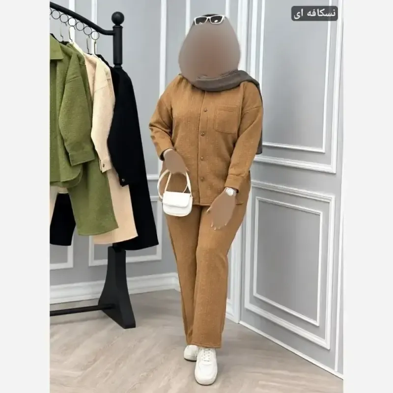 مانتو فیتیله ای رها جنس مراکشی فیتیله ای ضخیم و گرم بالا فری سایز 36 تا 46