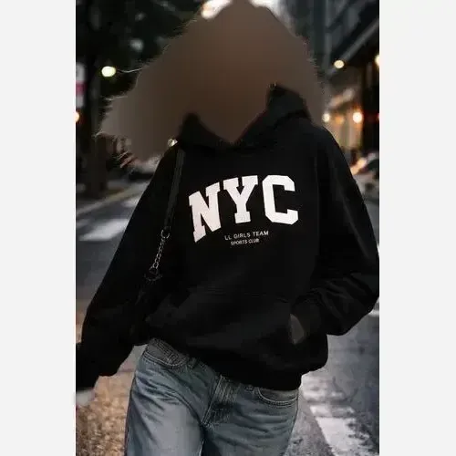 هودی NYC دورس تو کرکی مشکی زنانه و مردانه