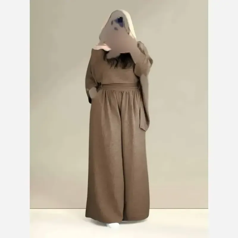 ست شومیز و شلوار زنانه جنس شانتون سایز فری 38 تا 48