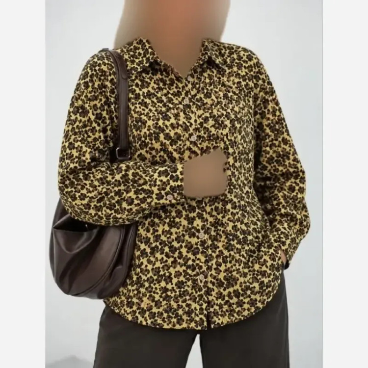 شکت پلنگی ستایش موهر حوله ای وارداتی فری سایز 38 تا 48