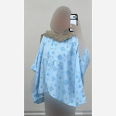 کفتان زنانه ساتن ابریشم طرح ترک سمین فری سایز آستردار