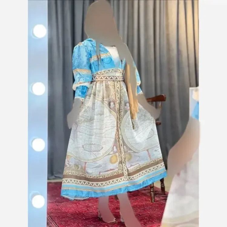 کفتان زنانه ساتن ابریشم طرح ترک سمین فری سایز آستردار