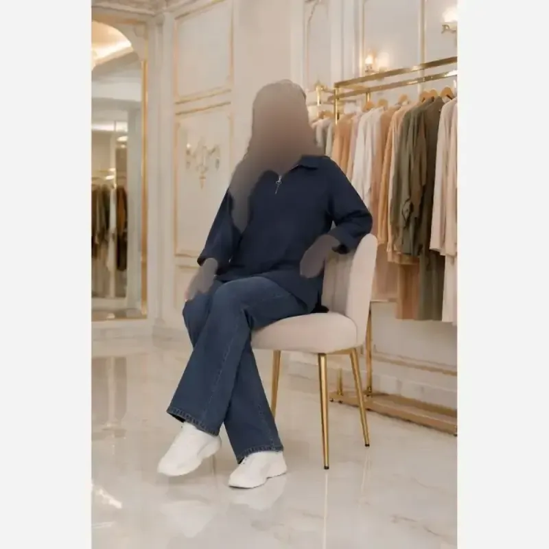 ست هودی شلوار اسپرت دورس سه نخ داخل کرک سایز فری 38 تا 48