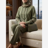 شومیز زنانه مدل آیجان جنس پارچه توکی سایز 36 تا 56