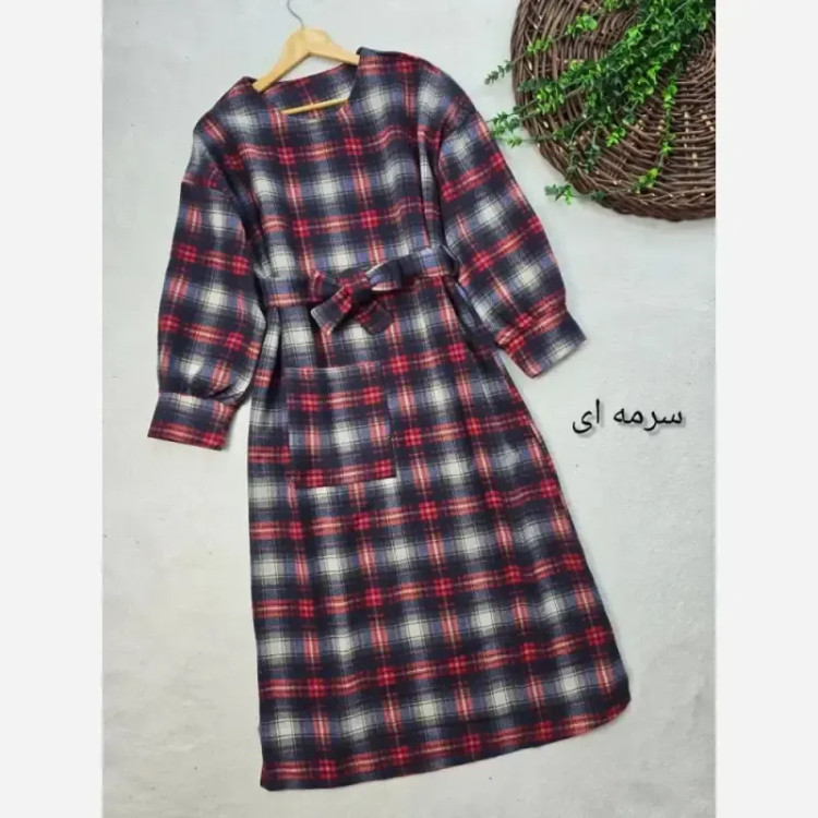 کفتان ماهرنگ موهر پشمی سرمه زرشکی