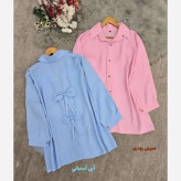 شومیز مانتویی قواره دار مرسانا جنس شانتون قد 80