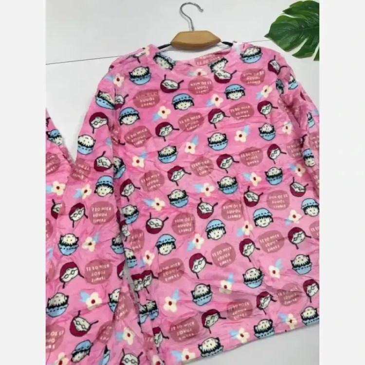 ست تدی عروسکی وارداتی باکیفیت فری سایز 38 تا 46