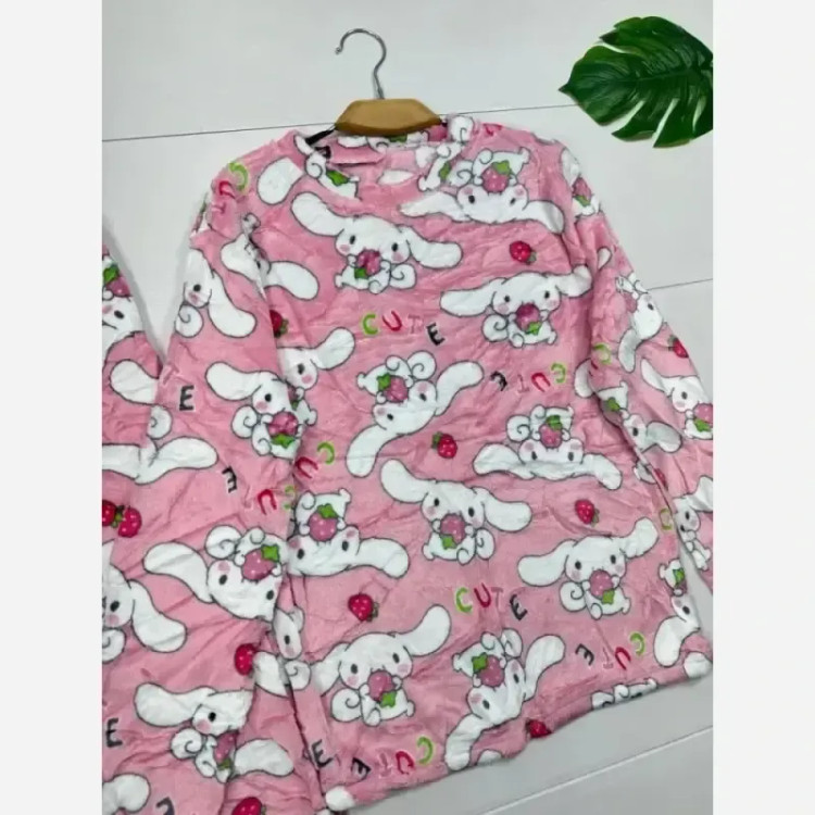 ست تدی عروسکی وارداتی باکیفیت فری سایز 38 تا 46