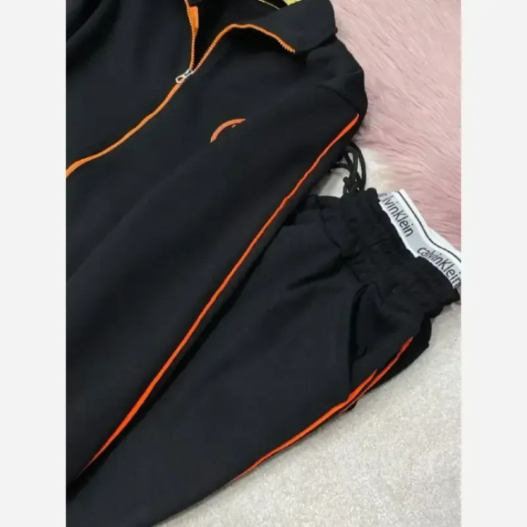 سویشرت شلوار دورس توکرکی ضخیم مشکی فری سایز 38 تا 46
