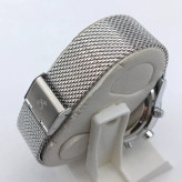 ساعت مچی مردانه بلیزر استیل صفحه سرمه ای بند حصیری موتور میوتا ژاپن فول تایم تقویم دار