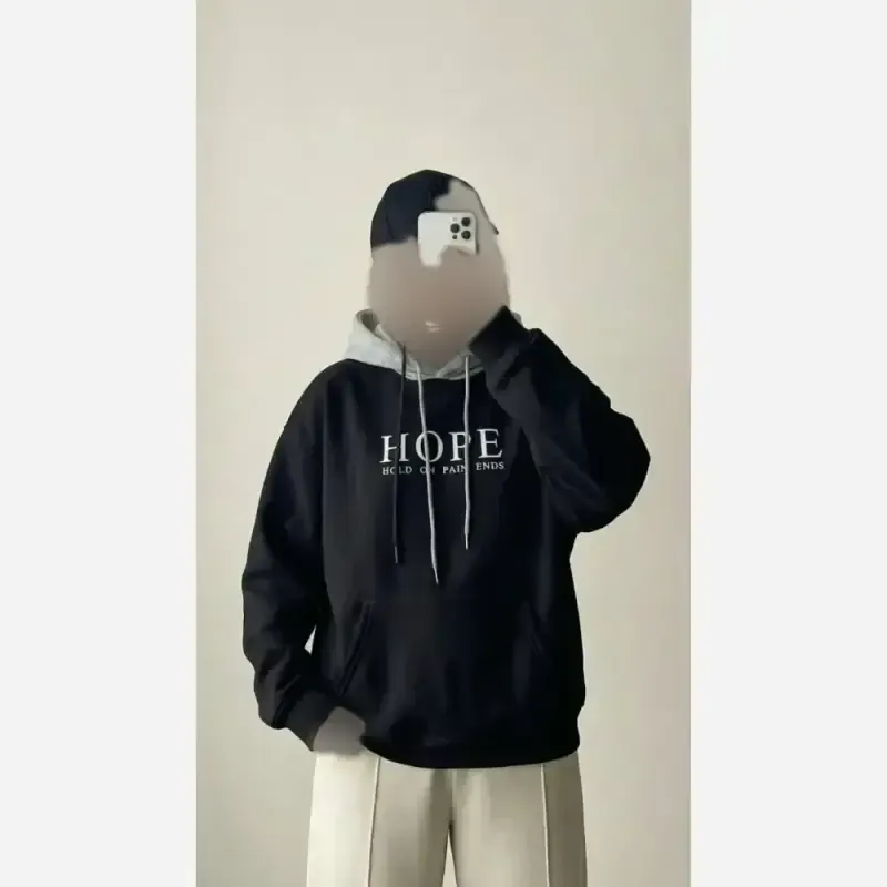 هودی زنانه دورس توکرکی طرح HOPE سایز فری مناسب 38 تا 48