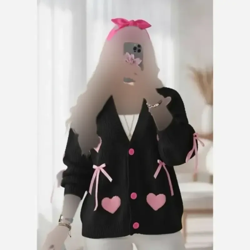 ژاکت بافت پینترستی قلبی درجه یک گرم بالا