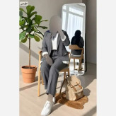 ست کت شلوار زنانه مدل مادینا جنس پرشین دیپلمات سایز فری 36 تا 46