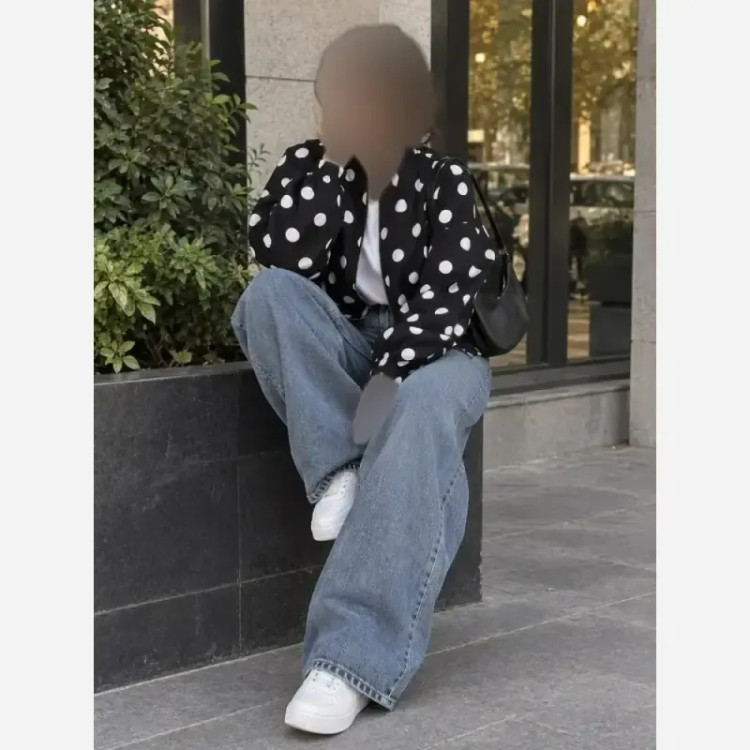 بامبر دورس میکی رنگ مشکی جنس دورس پنبه فری سایز