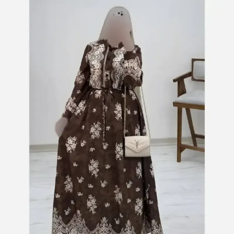پیراهن ساحلی زنانه فلورنخ درجه یک مدل زنبق رنگ بندی متنوع سایز فری
