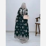 پیراهن ساحلی زنانه فلورنخ درجه یک مدل زنبق رنگ بندی متنوع سایز فری