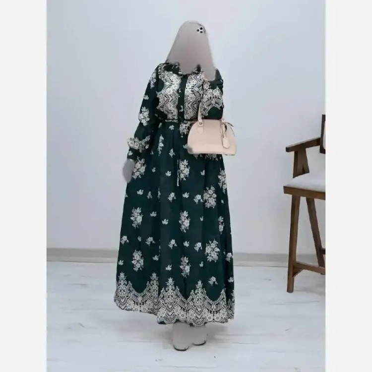 پیراهن ساحلی زنانه فلورنخ درجه یک مدل زنبق رنگ بندی متنوع سایز فری
