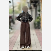 بامبر پلنگی پاییزه جنس تافته فری سایز 38 تا 46