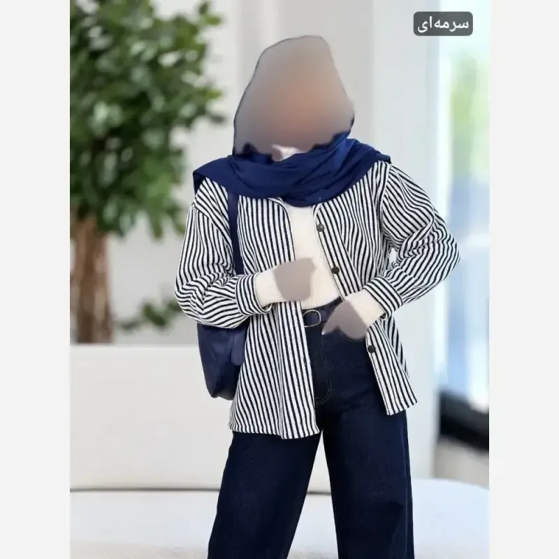 شکت حوله ای نیلو موهر پشمی فری سایز 36 تا 46