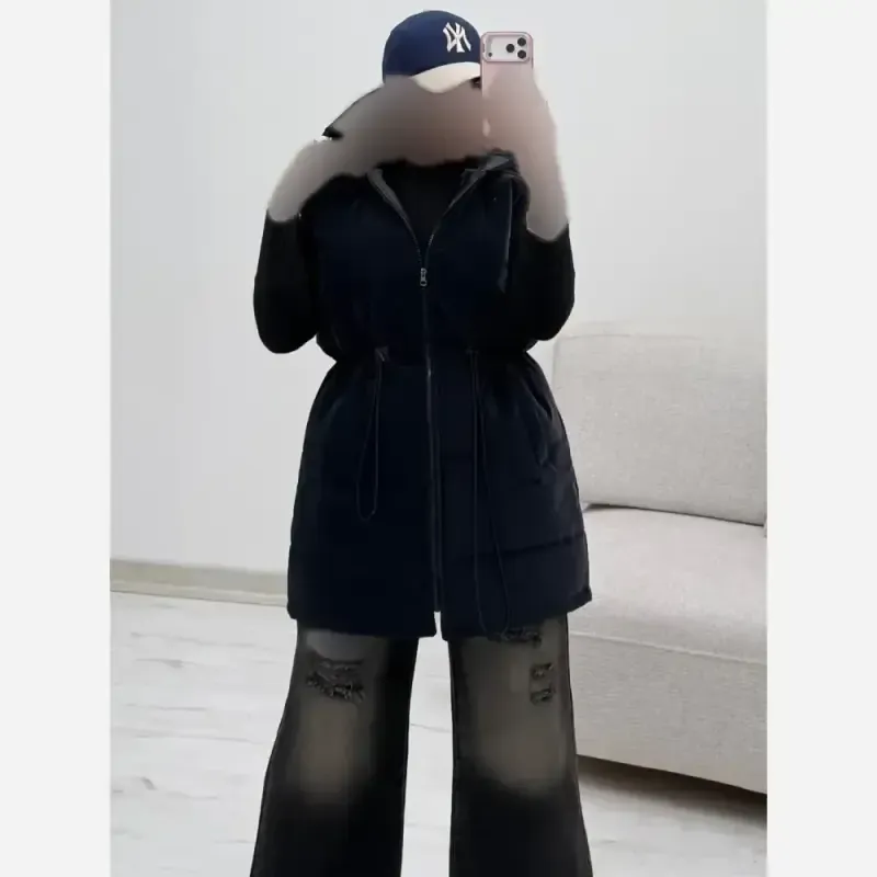 پافر سیلیکونی ضدآب آستردار مشکی سایز فری 38 تا 48